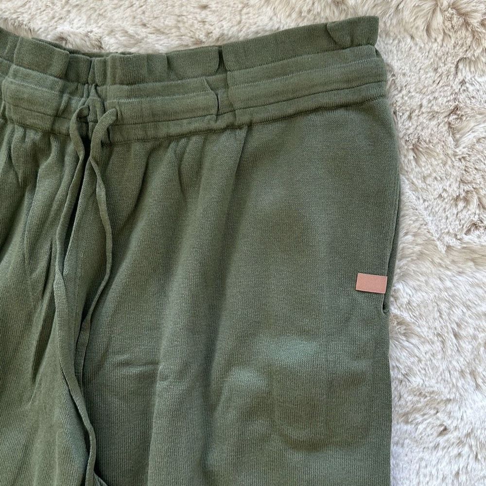 Lunya Cozy Cotton Silk Relaxed Ankle Pant Humble Green Size L - Picture 5 of 8